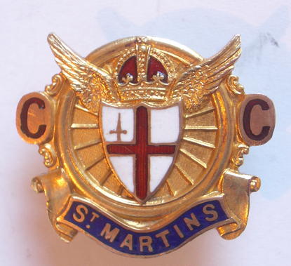 St.Martins Cycling Club City of London 1925 hallmarked 9ct gold badge