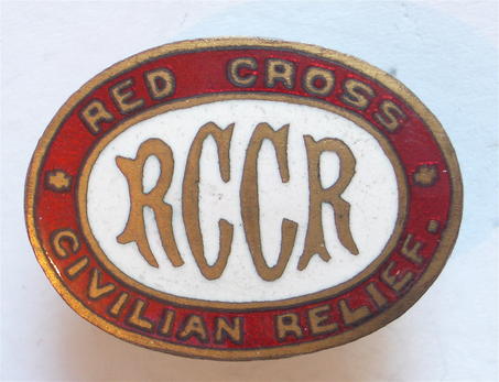 WW2 Red Cross civilian relief war workers badge Australia