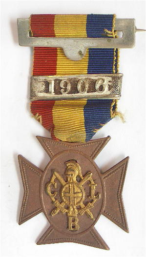 Church Lads Brigade CLB service medal with 1906 clasp