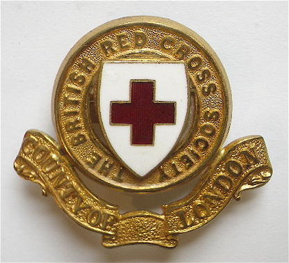 WW1 British Red Cross Society County of London cap badge