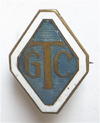 WW2 Girls Training Corps Officers Blue & White Enamel Cap Badge.