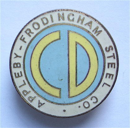WW2 Appleby Frodingham Steel Company Civil Defence badge