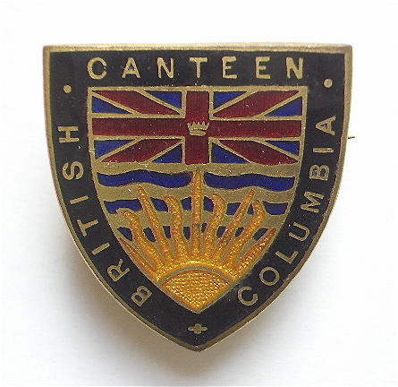 WW2 Canteen British Columbia War Service Badge.