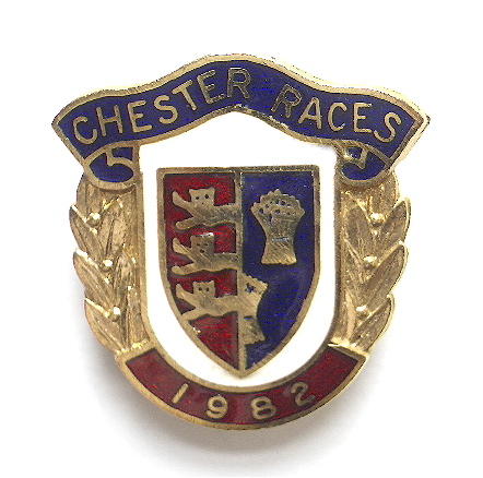1982 Chester Races Horse Racing Club Badge.