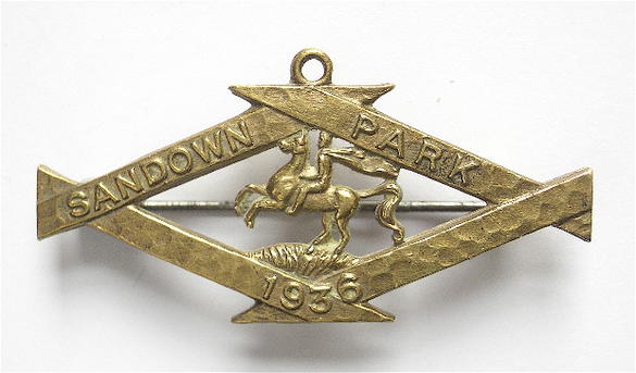 1936 Sandown Park horse racing club badge