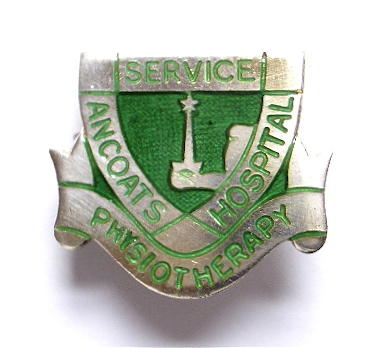 Ancoats Hospital physiotherapy service 1961 silver nurses badge