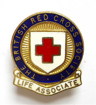 British Red Cross Society life associate presentation badge Argyll Scottish branch