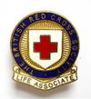 British Red Cross Society life associate presentation badge Argyll Scottish branch