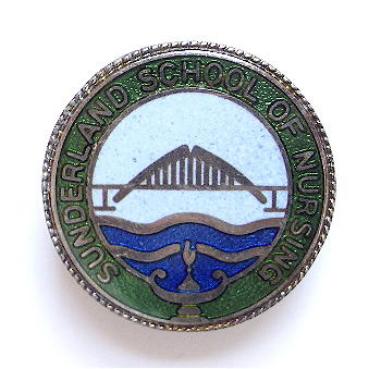 Sunderland School of Nursing hospital badge