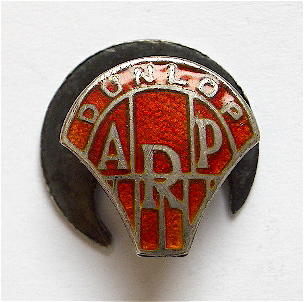 WW2 Dunlop Rubber Industrial air raid precaution ARP badge