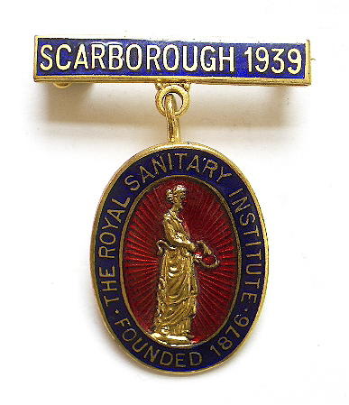 Royal Sanitary Institute Scarborough 1939 congress badge