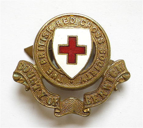 WW1 British Red Cross Society County of Berwick cap badge
