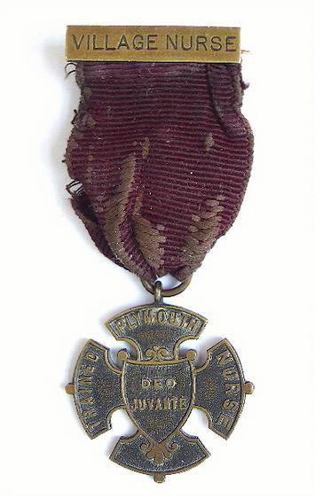 Plymouth Trained Nurse hospital badge