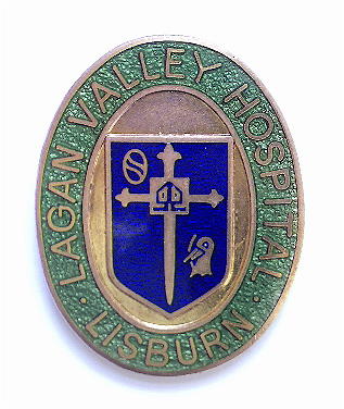 Lagan Valley Hospital Lisburn nurses badge