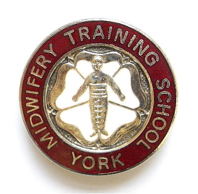 Midwifery Training School York Nurses Hospital Badge.