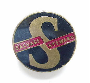 WW2 National Salvage Campaign steward badge