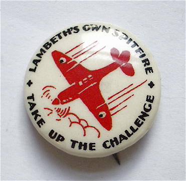WW2 Lambeth spitfire fundraising badge