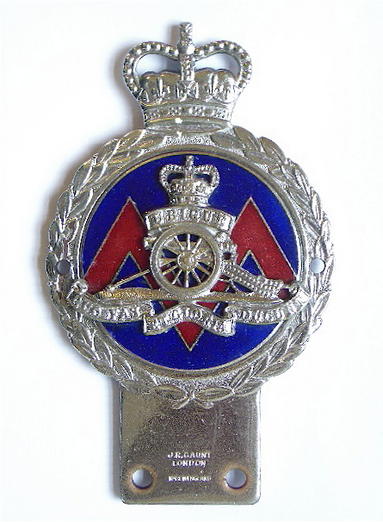 Royal Artillery Regimental Automobile motor car grill badge