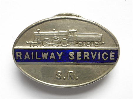 WW2 Southern Railway SR war service badge