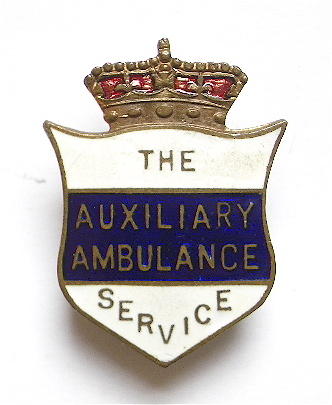 WW2 Auxiliary Ambulance Service home front badge
