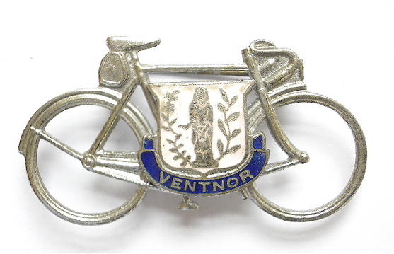 Cyclists' Touring Souvenir Ventnor, Isle of Wight, Bicycle Badge.