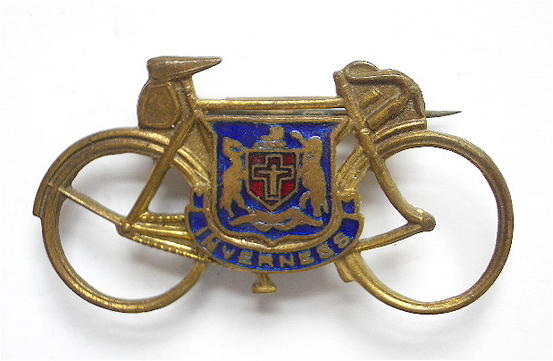 Cyclists' Touring Souvenir Inverness, Scotland, Bicycle Badge.