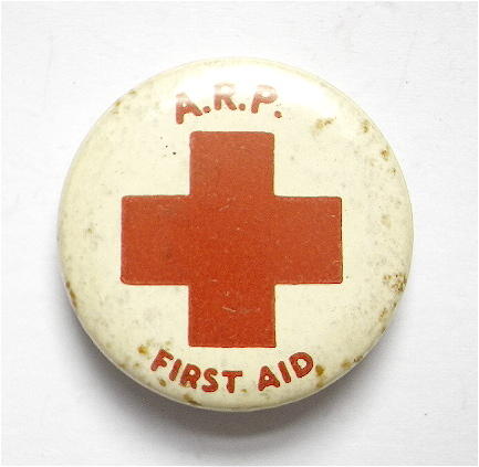 WW2 Air raid precauctions first aid ARP badge
