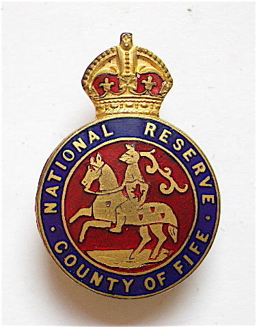 WW1 National Reserve County of Fife badge
