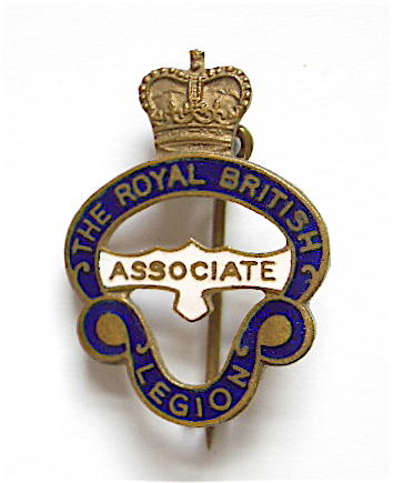 Royal British Legion associate membership badge