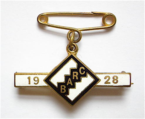 Brooklands Automobile Racing Club 1928 BARC badge