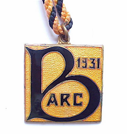 Brooklands Automobile Racing Club 1931 BARC members badge