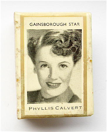 Film stars Phyllis Calvert and Ann Crawford matchbox cover 