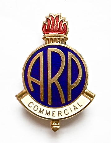 WW2 ARP Commercial industrial factory service badge