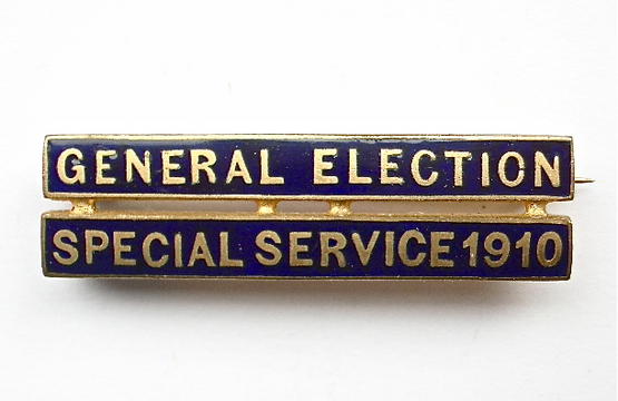 1910 Primrose League General Election special service badge