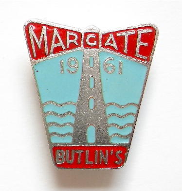 Butlins 1961 Margate holiday camp lighthouse badge