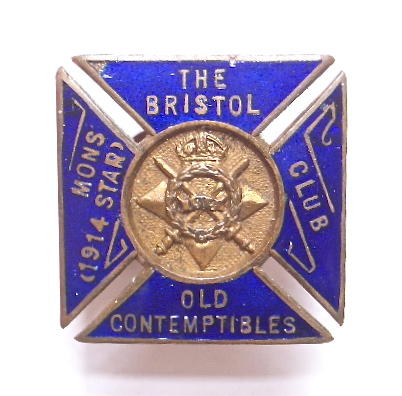 Bristol Mons 1914 Star Old Contemptibles club badge
