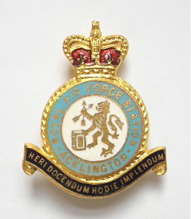 RAF Station Acklington Royal Air Force badge c1950s