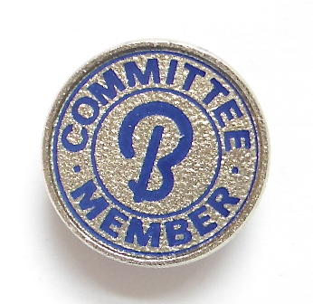 Butlins holiday camp committee member badge