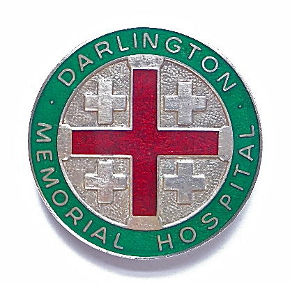 Darlington Memorial Hospital 1976 silver nurses badge