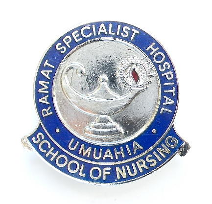 Ramat Specialist Hospital Umuahia school of nursing badge