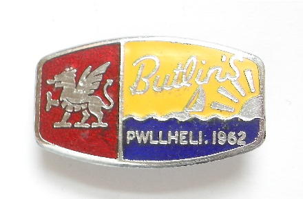 Butlins 1962 Pwllheli holiday camp badge