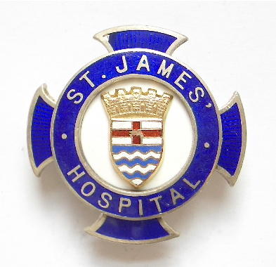 St James Hospital London 1930 silver nurses badge
