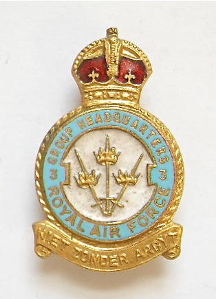 RAF No 3 Group Headquarters Royal Air Force badge c1940s