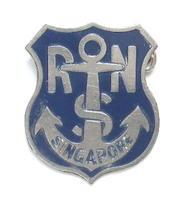Royal Naval School Singapore badge c1950s