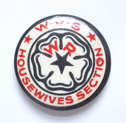 WVS  Housewives Section West Riding wartime badge