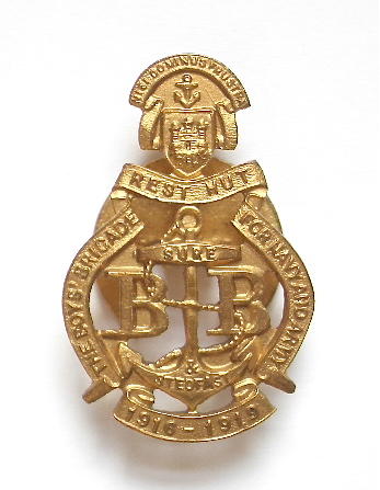 WW1 Boys Brigade Edinburgh Rest Hut 1916 to 1919 workers badge