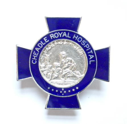 Cheadle Royal Hospital 1958 silver psychiatric nursing badge