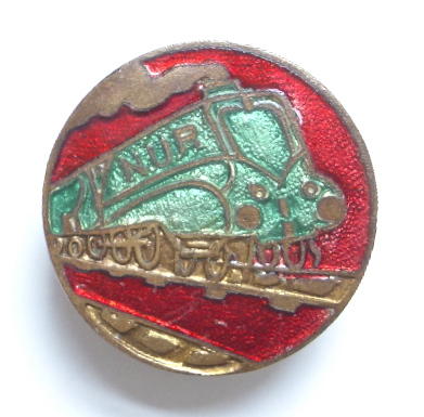 National Union of Railwaymen NUR badge
