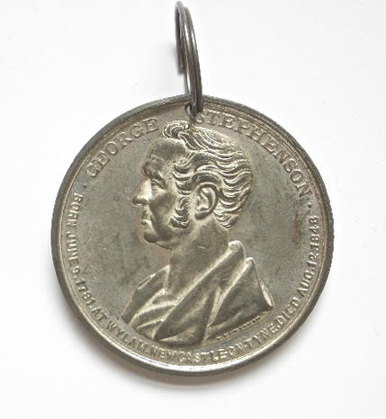 George Stephenson 1881 centenary medal commemorating his birth