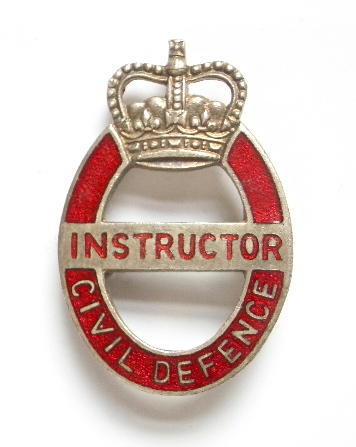 Civil Defence Instructor pin badge post 1953